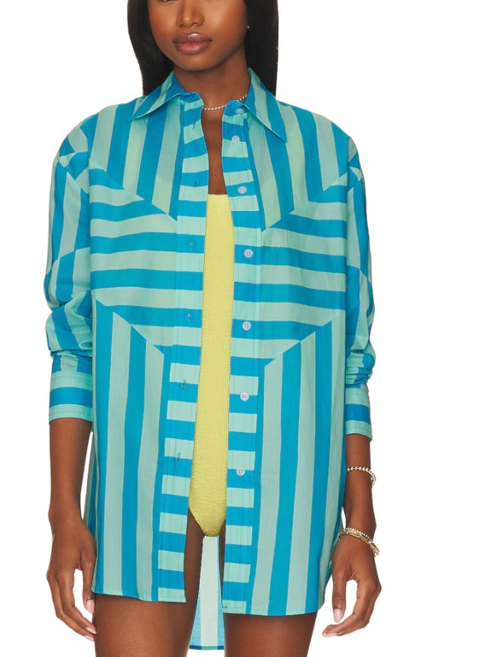 Solid & Striped LEXY BOXER Shorts & ARLETTE Shirt in Oxford Stripe sz: XS NWOT - Picture 10 of 13